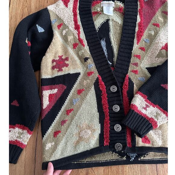 Coldwater Creek Vtg Chunky Cardigan Sweater Size Small - Picture 3 of 7